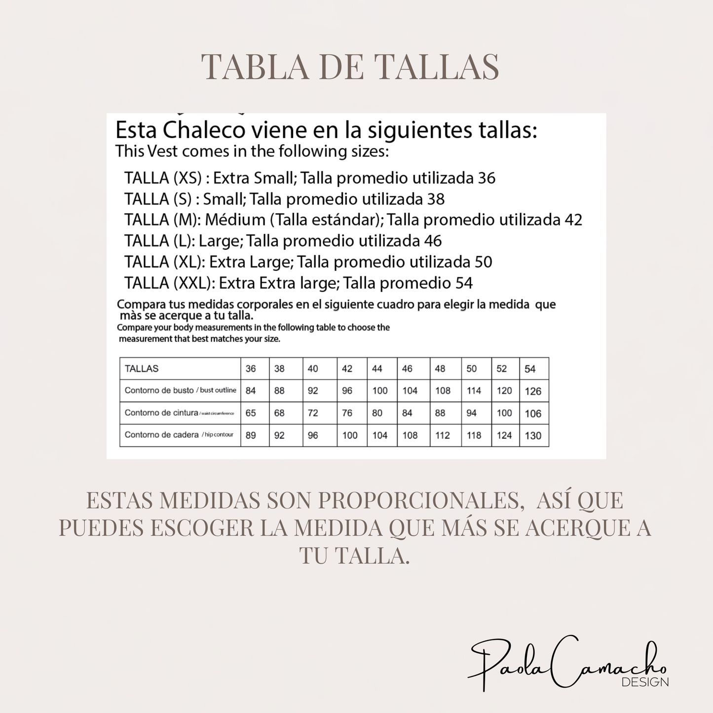Patrón chaleco Sastre CLOE - tallas XS,S,M,L,XL,XXL -