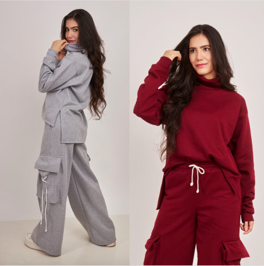 PDF PATTERN HIGH NECK SWEATSHIRT size S,M,L,XL
