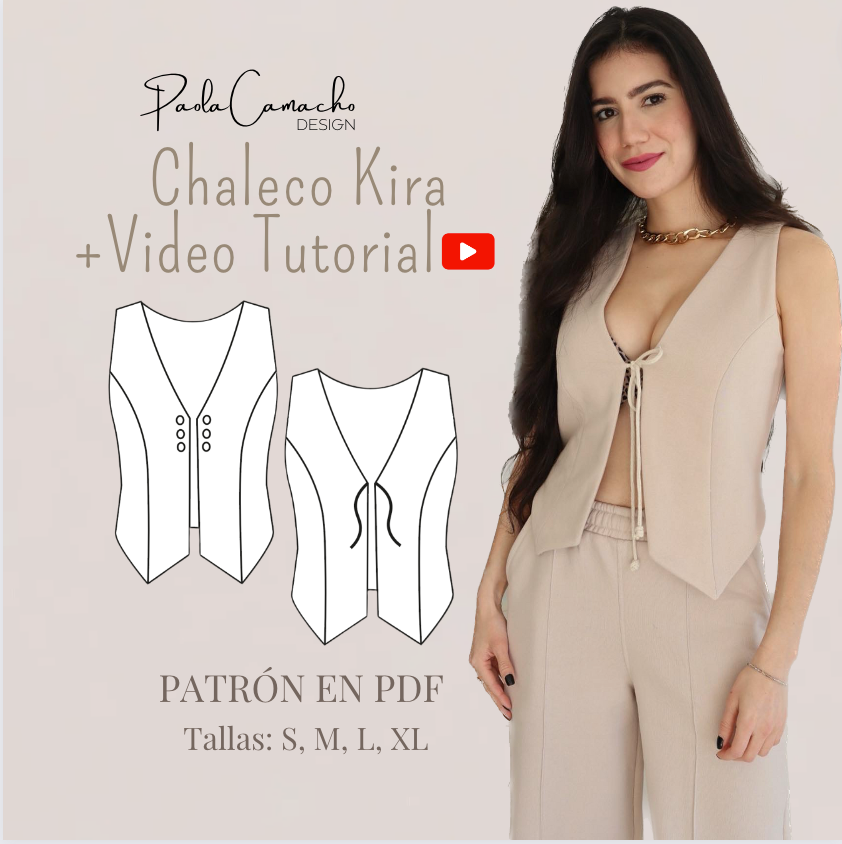 KIRA VEST PATTERN IN PDF SIZE S,M,L and XL