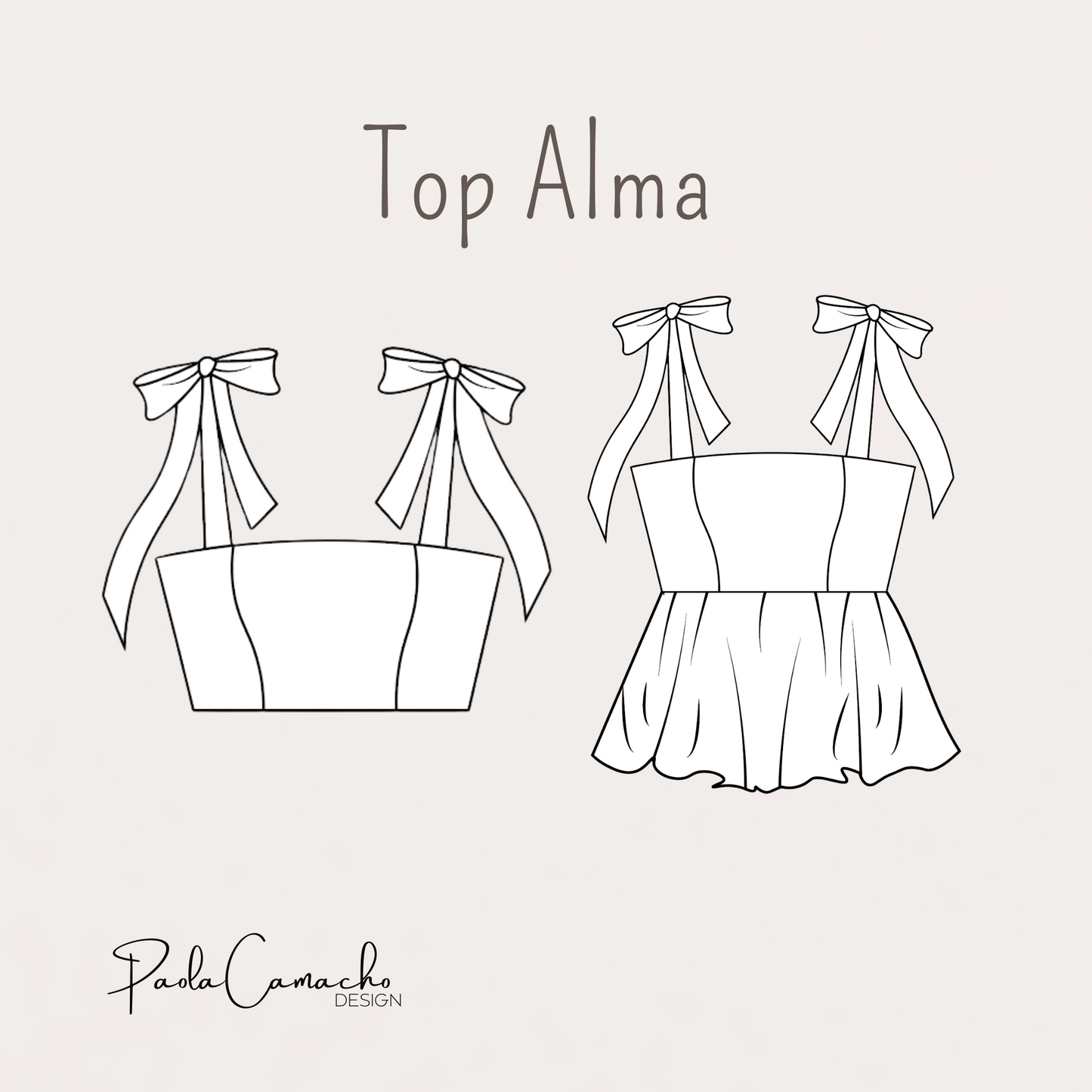 Set Alma – Patrones de Costura (Top + Falda)
