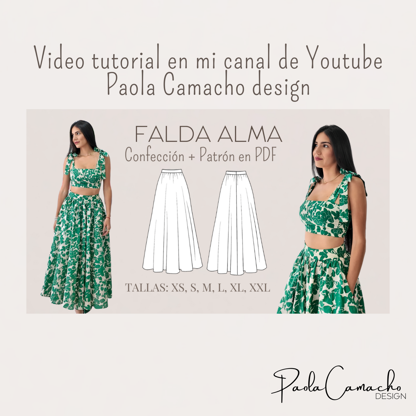 Set Alma – Patrones de Costura (Top + Falda)