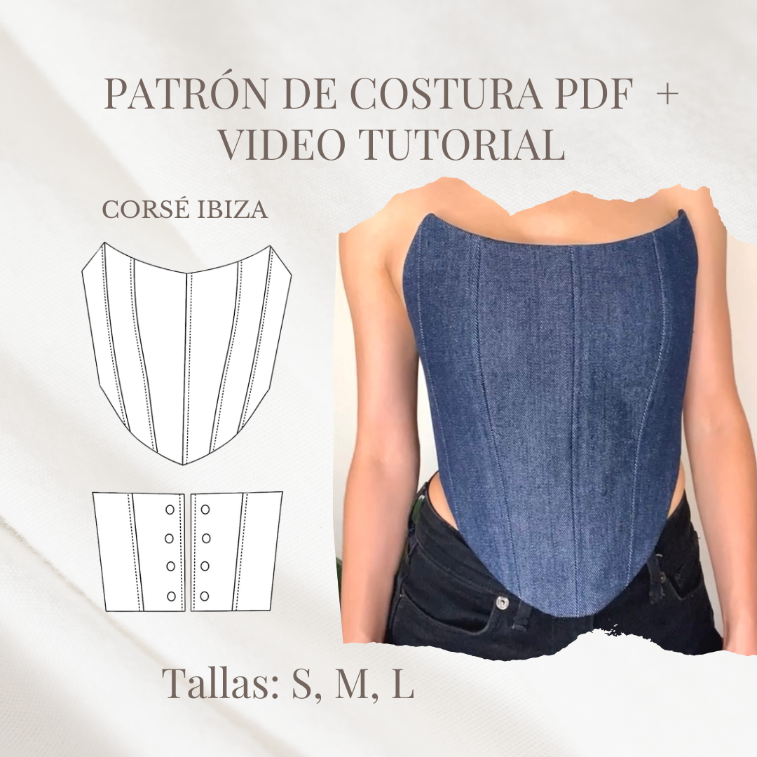 IBIZA CORSET PDF PATTERN + TUTORIAL