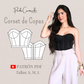 CORSET DE COPAS Descarga instantánea - patrón de costura en PDF