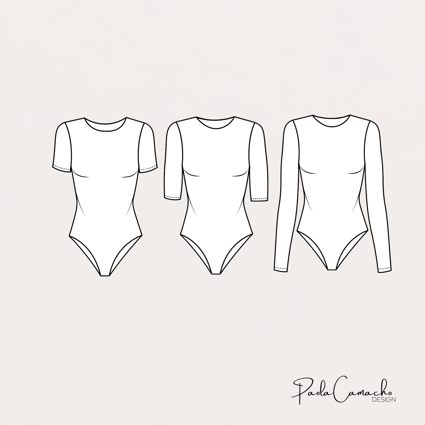 Patrón de costura Body Aurora - tallas desde XS hasta la XXL - patrones en pdf de descarga instantanea