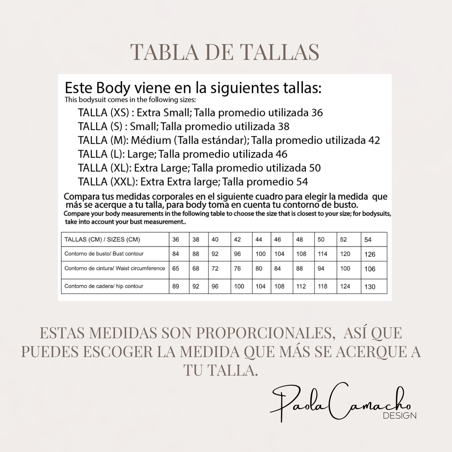 Patrón de Costura Body Halter PDF | Tallas XS–XXL | Principiantes | Paola Camacho Design