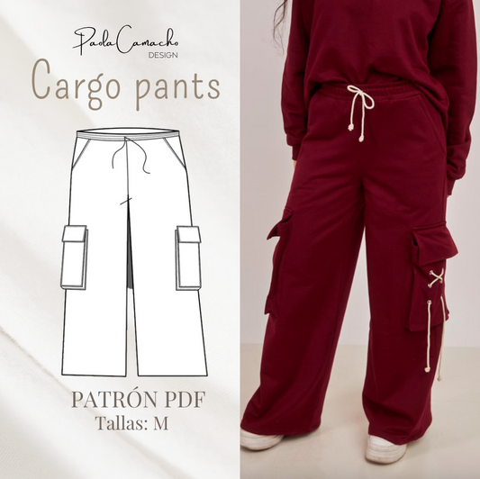 PDF PATTERN CARGO PANTS size M