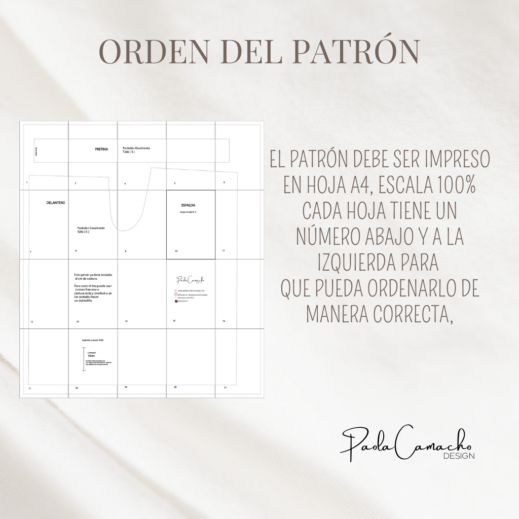 PDF Pattern Palazzo Pants size S, M, L, XL – Paoladesignchile