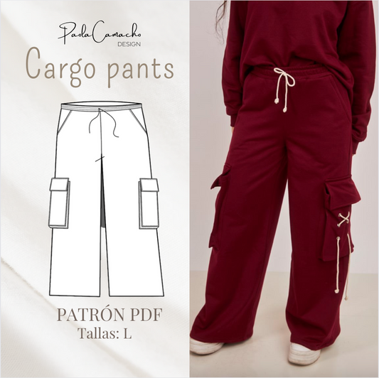 PDF PATTERN CARGO PANTS size L