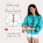 Patrón de costura Blusa Camila tallas desde XS hasta la XXL - Blusa coqueta patrones en pdf de descarga instantanea