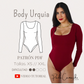 Patrón de costura Body Urquia - tallas desde XS hasta la XXL - patrones en pdf de descarga instantanea / Body manga larga