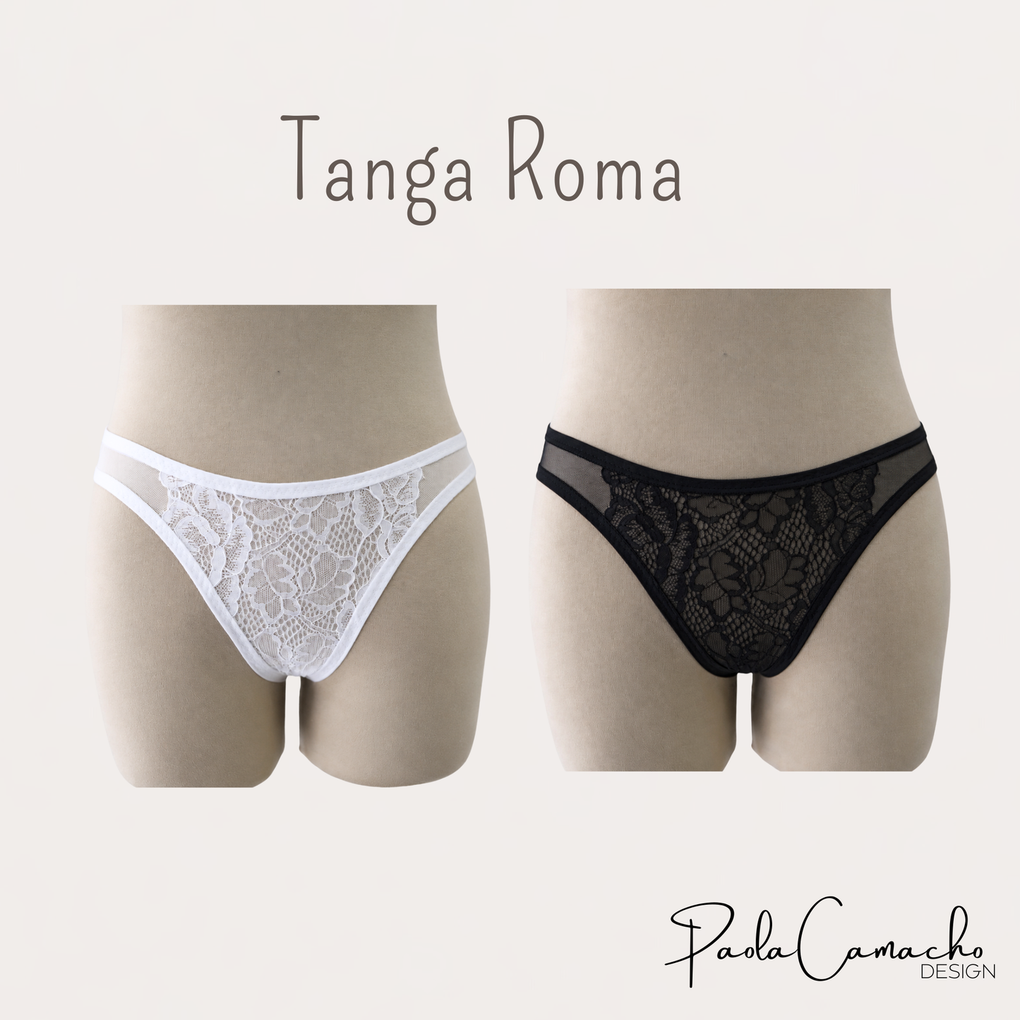 Patrón de Costura Tanga Roma PDF | Tallas XS HASTA XXL | Impresión Hoja Carta | Principiantes