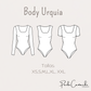 Patrón de costura Body Urquia - tallas desde XS hasta la XXL - patrones en pdf de descarga instantanea / Body manga larga