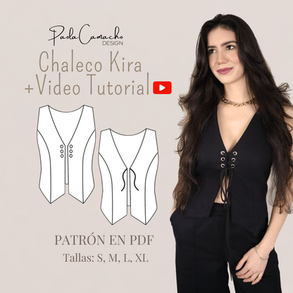 KIRA VEST PATTERN IN PDF SIZE S,M,L and XL