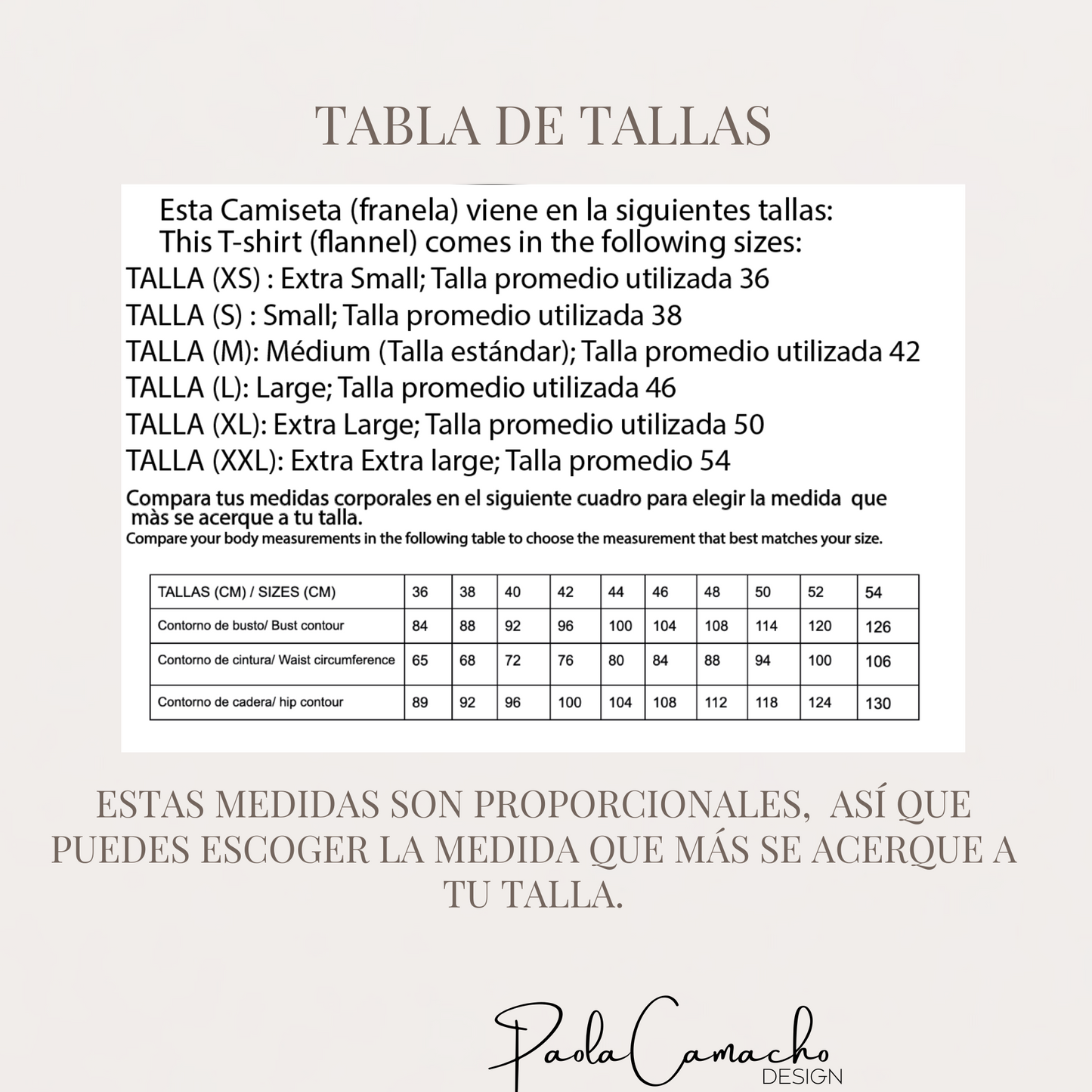Patrón de Costura Camiseta Emma – PDF Tallas XS a XXL (Hoja Carta)