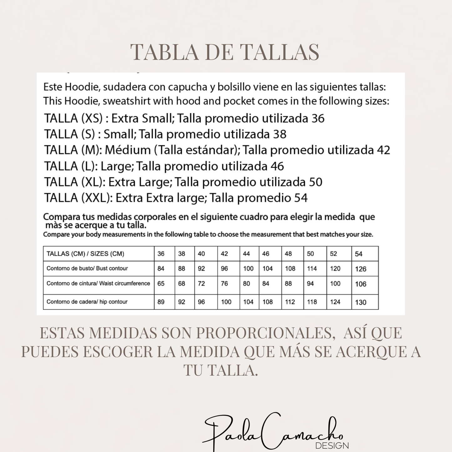 Patrón de Costura Hoodie Lia  – PDF Tallas XS a XXL (Hoja Carta)